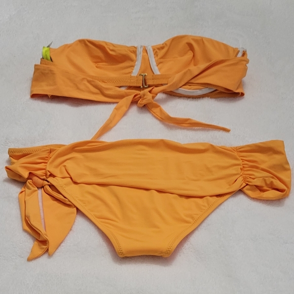 R Collection By Raisin-Orange Sugar Sash Bikini NWT - Picture 3 of 12